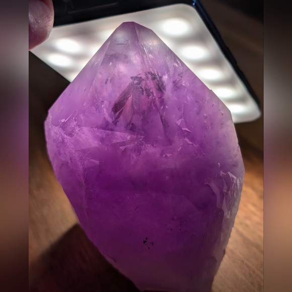 Large Purple Amethyst Quartz Crystal Point Natural Spiritual Home Decor - Picture 6 of 12